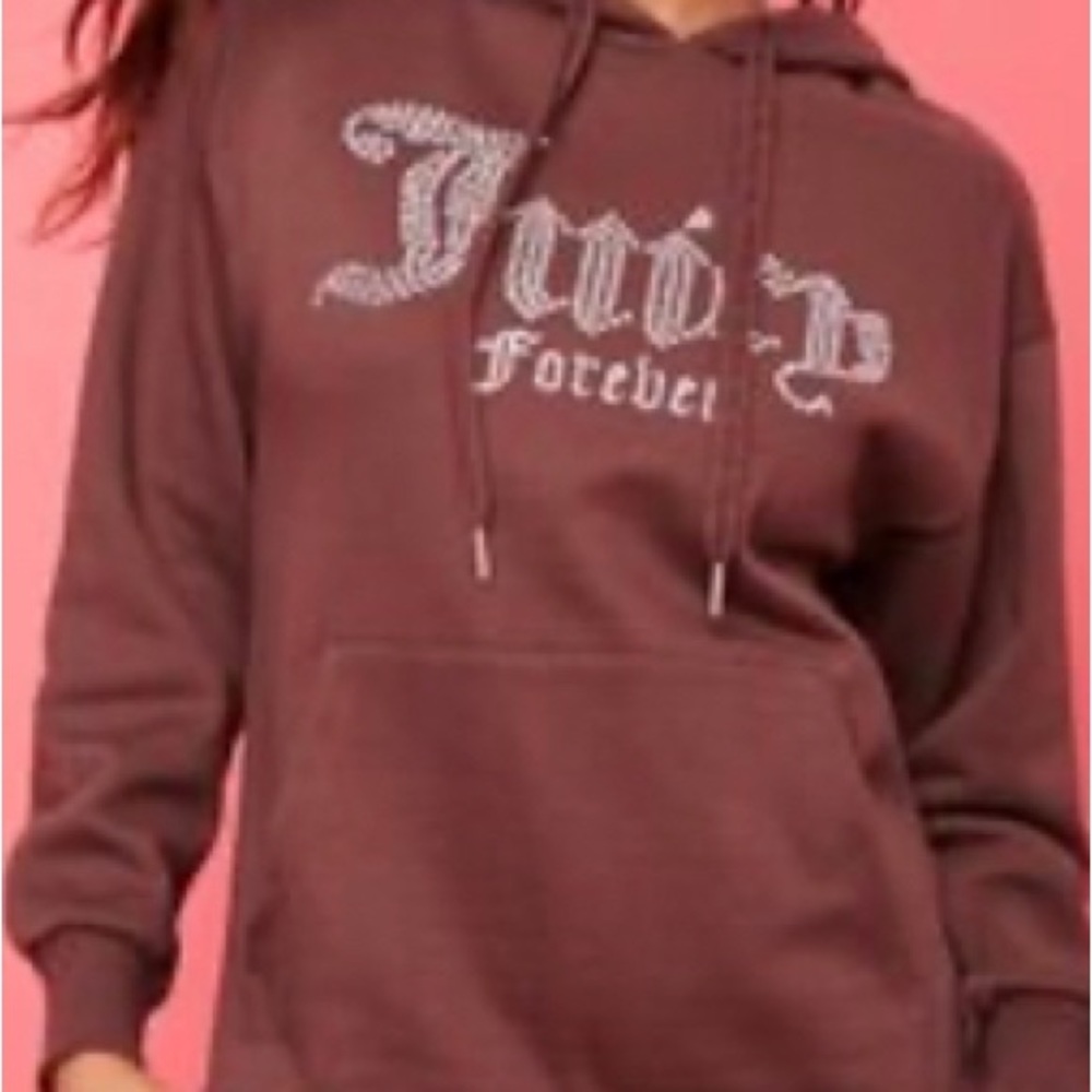 Juicy Couture F21 Rhinestone Brown hoodie BRAND NEW w/ TAG!!